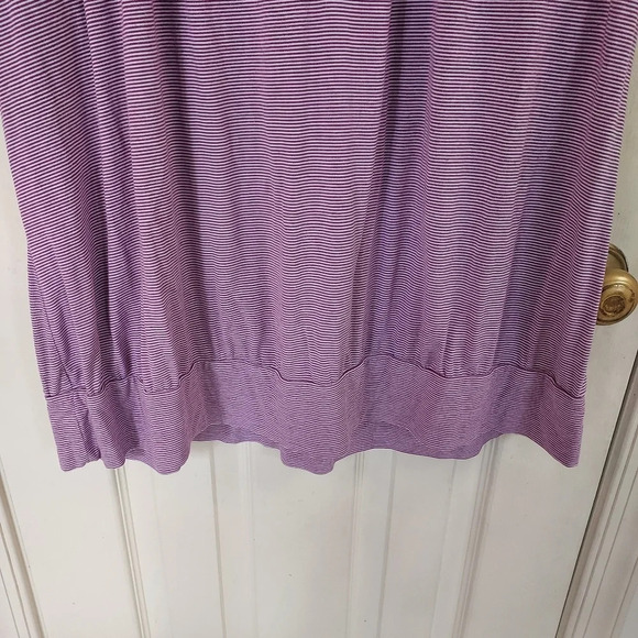 Lane Bryant Purple Striped Shirt Size 26/28 - Picture 5 of 7